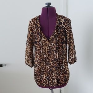 Express Animal Print Top XS
